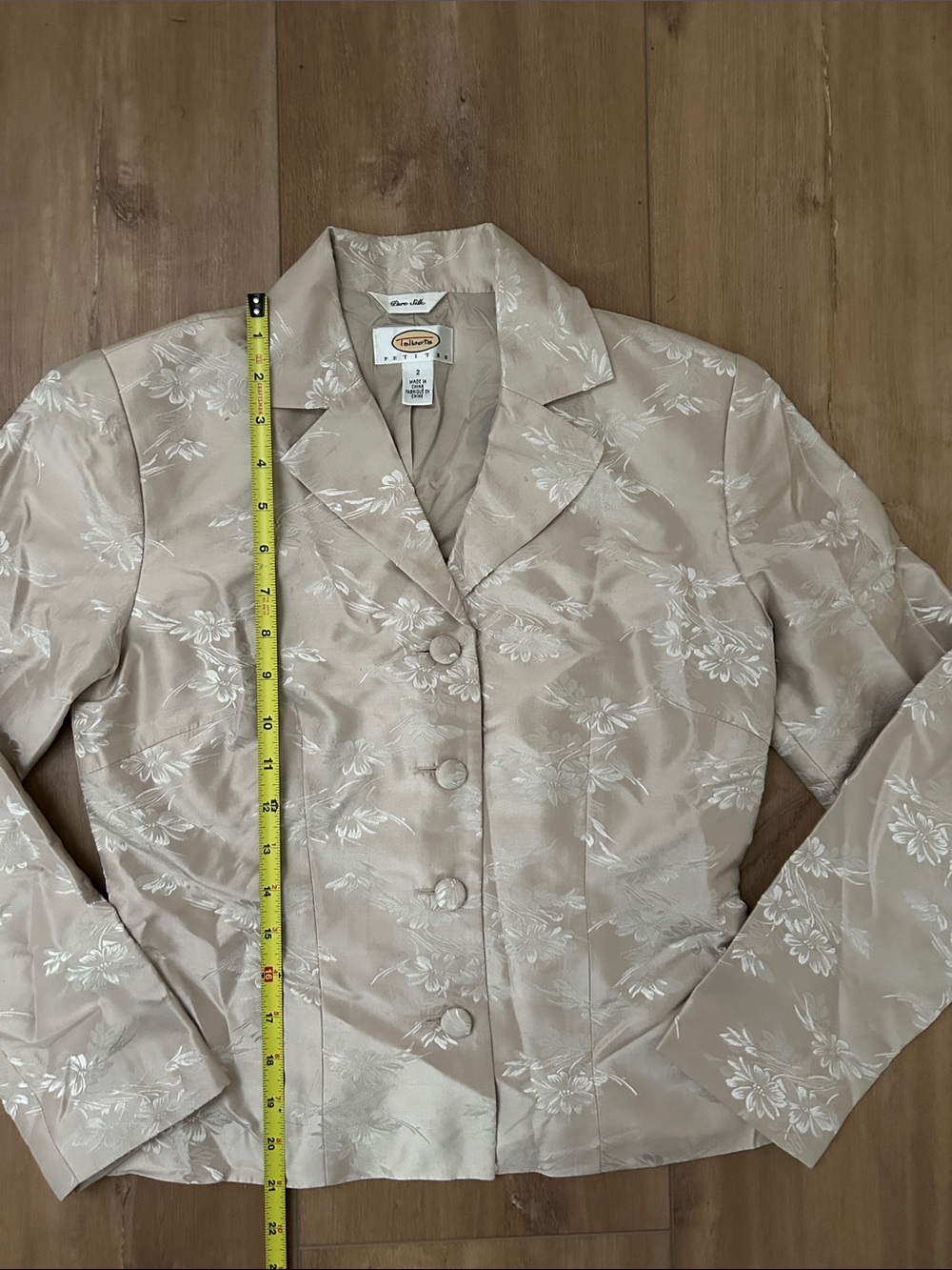 TALBOTS Petites PURE SILK Blazer Jacket - Picture 6 of 8